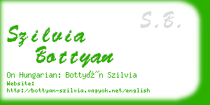 szilvia bottyan business card